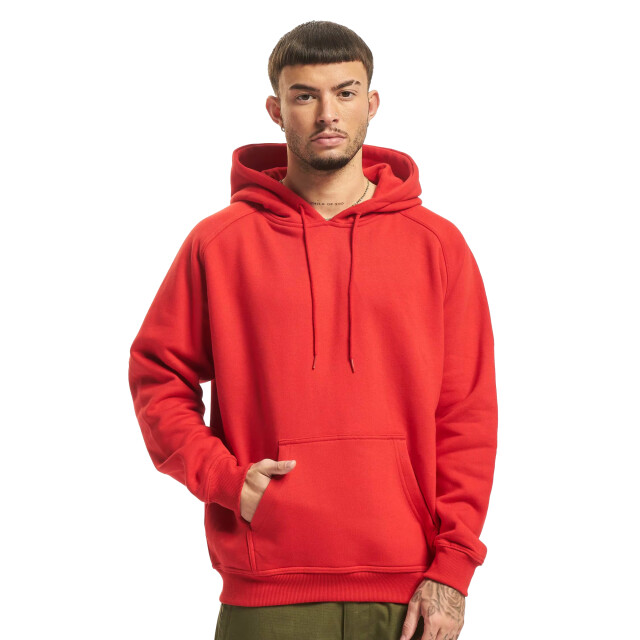 Urban Classics Heren blanco hoodie (set van 2) UTTN1021_blackred large