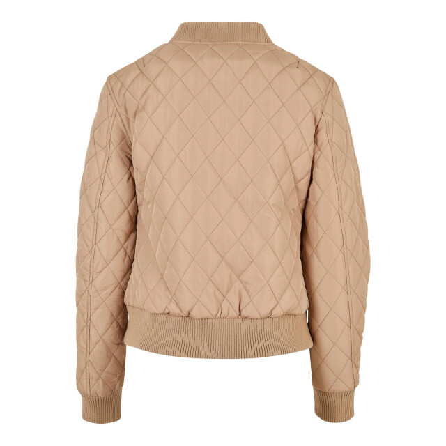 Urban Classics Dames diamond nylon gewatteerd jasje UTTN101_unionbeige large
