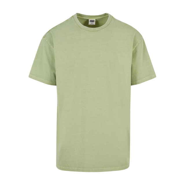 Urban Classics Heren zuur gewassen zwaar oversized t-shirt UTTN1022_vintagegreen large