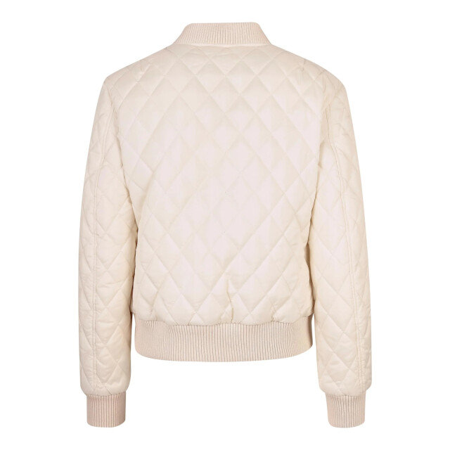 Urban Classics Dames diamond nylon gewatteerd jasje UTTN101_whitesand large