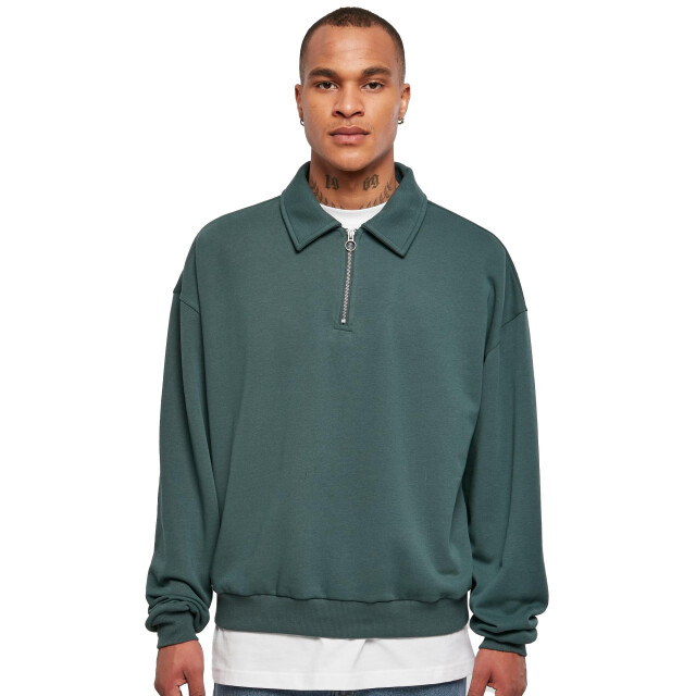 Urban Classics Heren kraag trui UTTN1023_bottlegreen large