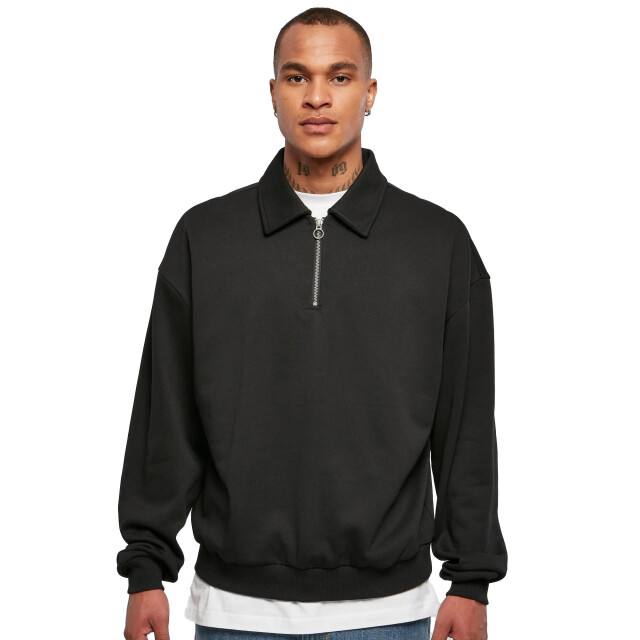 Urban Classics Heren kraag trui UTTN1023_black large