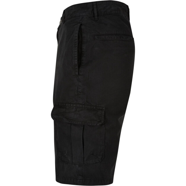 Urban Classics Heren bermuda effen cargo korte broek UTTN1031_black large