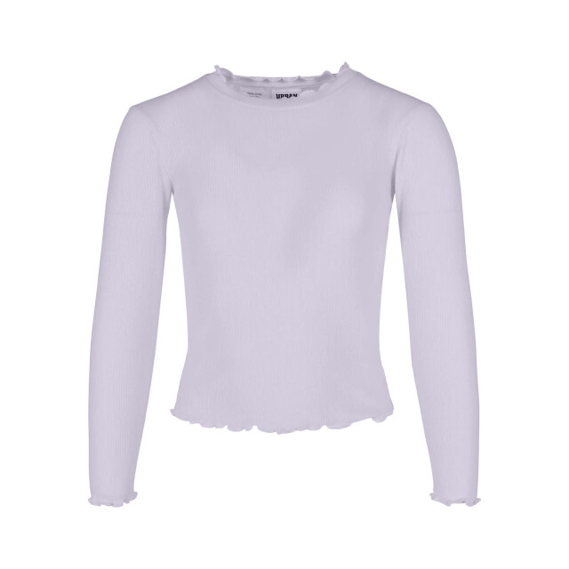 Urban Classics Meisjes t-shirt met korte geribde mouwen UTTN1037_lilac large