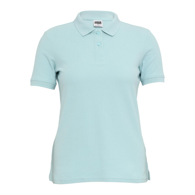 Urban Classics Dames effen poloshirt UTTN1035_oceanblue large