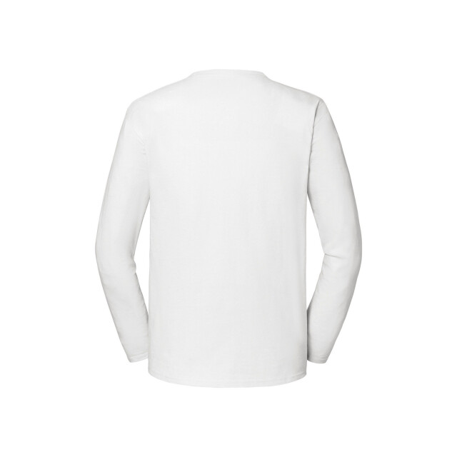 Fruit of the Loom Heren iconic 195 premium ringspun cotton t-shirt met lange mouwen UTFK3196_white large