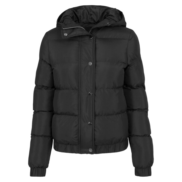 Urban Classics Dames pufferjas met capuchon UTTN1041_black large