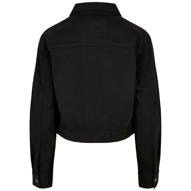 Urban Classics Dames denim cropped boxy jas UTTN1042_black large