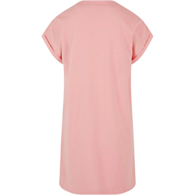 Urban Classics Schildpadhals t-shirt jurk voor meisjes UTTN1044_pinklemonade large