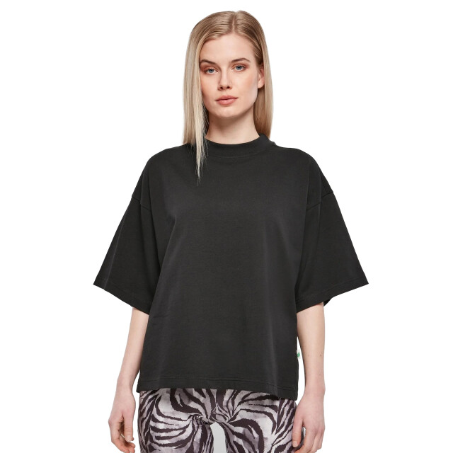 Urban Classics Dames biologisch zwaargewicht t-shirt UTTN1047_black large