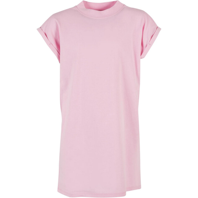 Urban Classics Schildpadhals t-shirt jurk voor meisjes UTTN1044_girlypink large