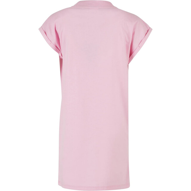 Urban Classics Schildpadhals t-shirt jurk voor meisjes UTTN1044_girlypink large