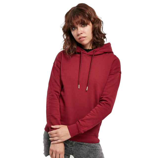 Urban Classics Vrouwen/dames organic hoodie UTTN1049_burgundy large