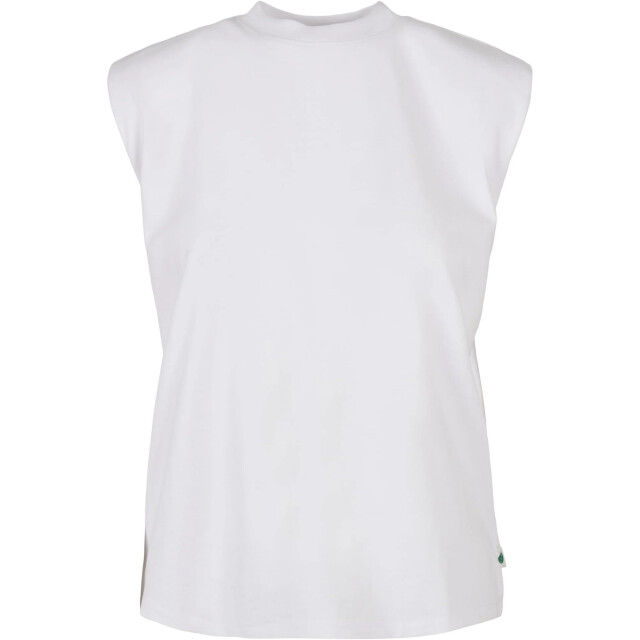 Urban Classics Dames organic gewatteerde schoudertanktop UTTN1050_white large