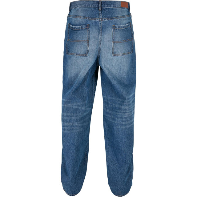 Urban Classics Heren 90's distressed jeans UTTN1054_middeepbluedestroyedwashed large