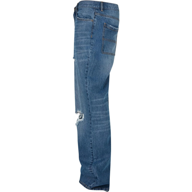 Urban Classics Heren 90's distressed jeans UTTN1054_middeepbluedestroyedwashed large