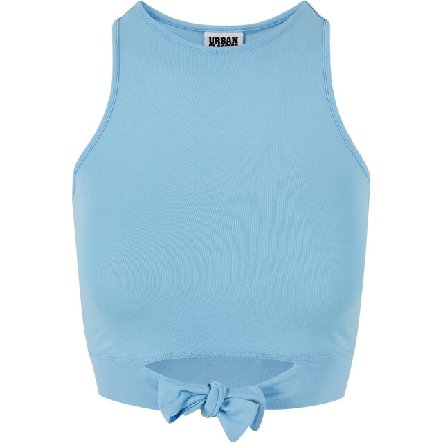 Urban Classics Dames front knot gewaad top UTTN1052_balticblue large