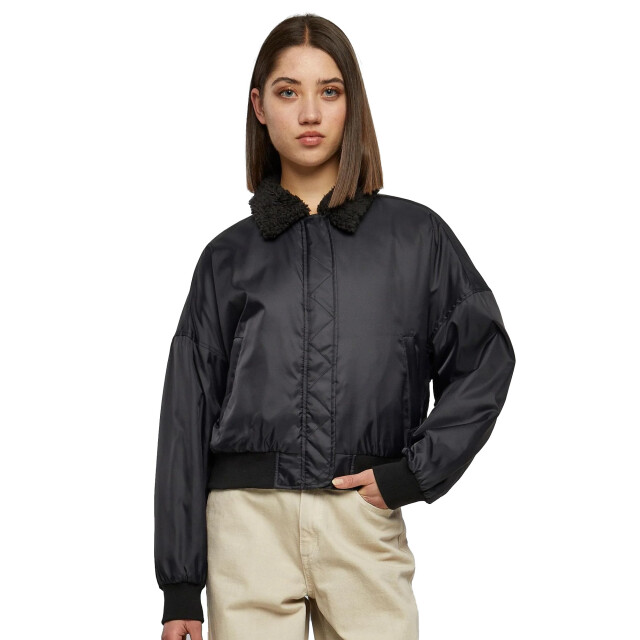 Urban Classics Dames piloten bomberjack UTTN1064_black large