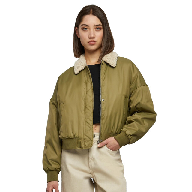 Urban Classics Dames piloten bomberjack UTTN1064_tiniolivesand large