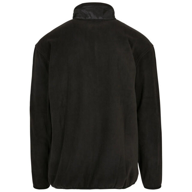 Urban Classics Microfleece jas met contrasterend paneel voor heren UTTN1065_black large
