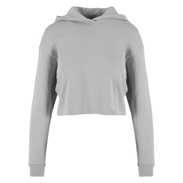 Urban Classics Dames terrycloth lichtgewicht oversized crop hoodie UTTN1066_lightasphalt large