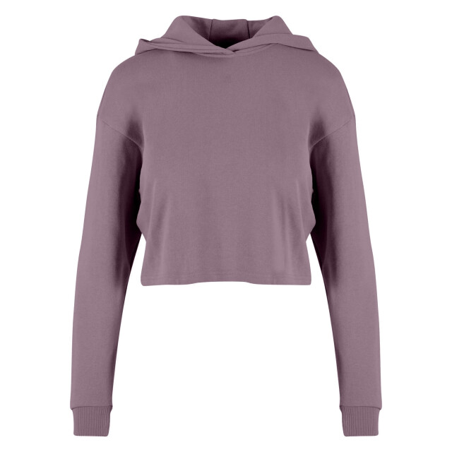 Urban Classics Dames terrycloth lichtgewicht oversized crop hoodie UTTN1066_purple large