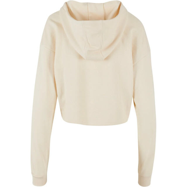 Urban Classics Dames terrycloth lichtgewicht oversized crop hoodie UTTN1066_whitesand large