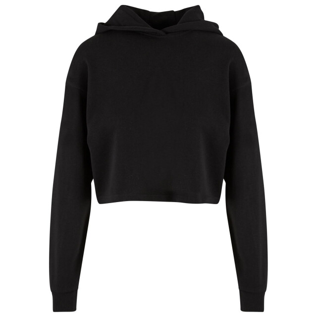 Urban Classics Dames terrycloth lichtgewicht oversized crop hoodie UTTN1066_black large