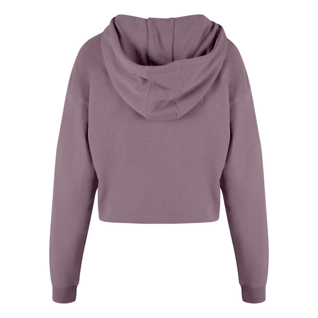 Urban Classics Dames terrycloth lichtgewicht oversized crop hoodie UTTN1066_purple large