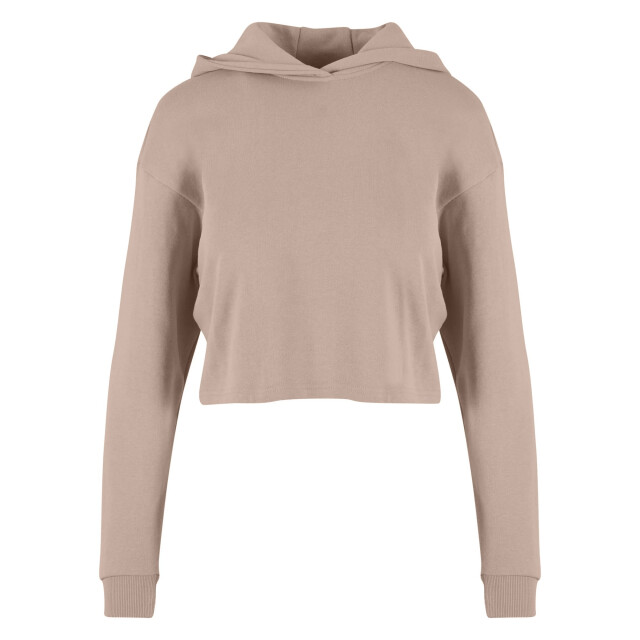 Urban Classics Dames terrycloth lichtgewicht oversized crop hoodie UTTN1066_duskrose large
