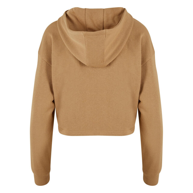 Urban Classics Dames terrycloth lichtgewicht oversized crop hoodie UTTN1066_unionbeige large