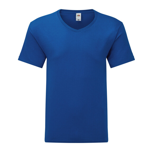 Fruit of the Loom Unisex adult iconisch v hals t-shirt UTLT1663_royalblue large