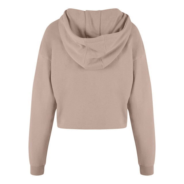 Urban Classics Dames terrycloth lichtgewicht oversized crop hoodie UTTN1066_duskrose large
