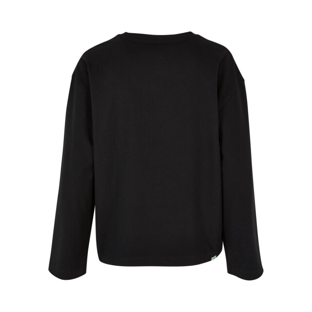 Urban Classics Dames organic cotton oversized t-shirt met lange mouwen UTTN1072_black large