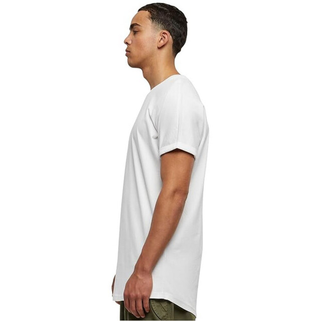 Urban Classics Heren shaped turn up lang t-shirt (set van 2) UTTN1077_white large