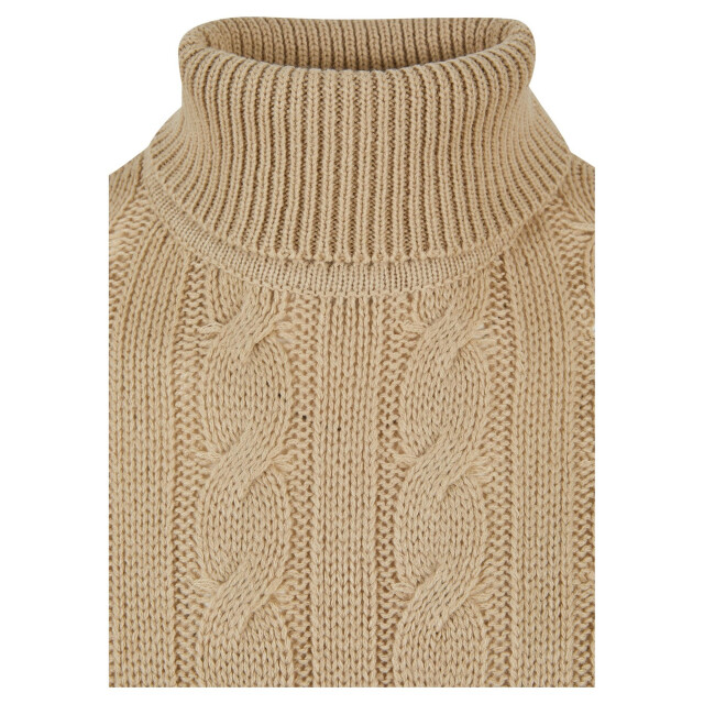 Urban Classics Heren roll neck boxy trui UTTN1078_wetsand large