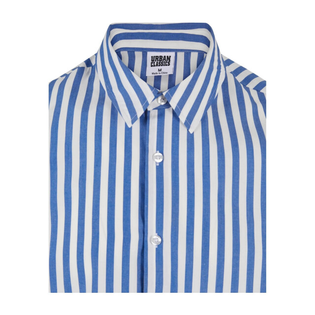 Urban Classics Heren gestreept zomershirt met korte mouwen UTTN1081_whiteblue large