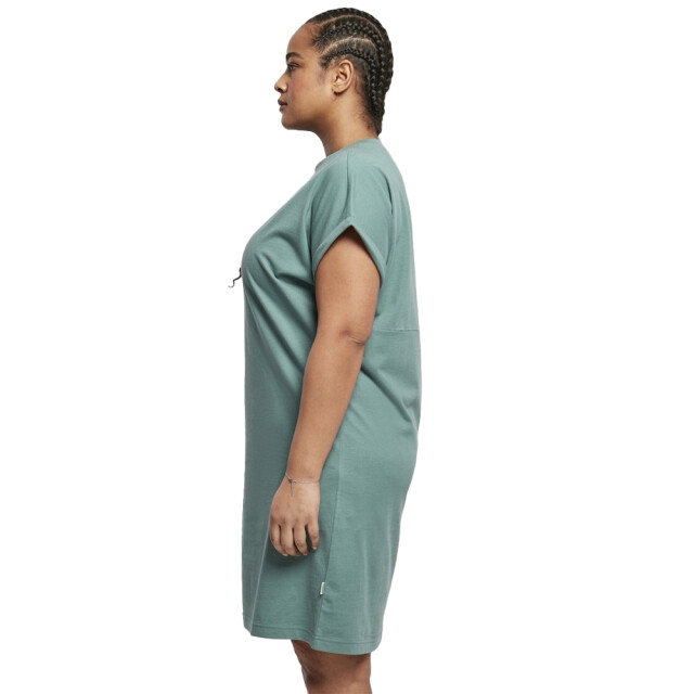 Urban Classics Dames organic cotton cut-on t-shirt jurk UTTN1080_paleleaf large