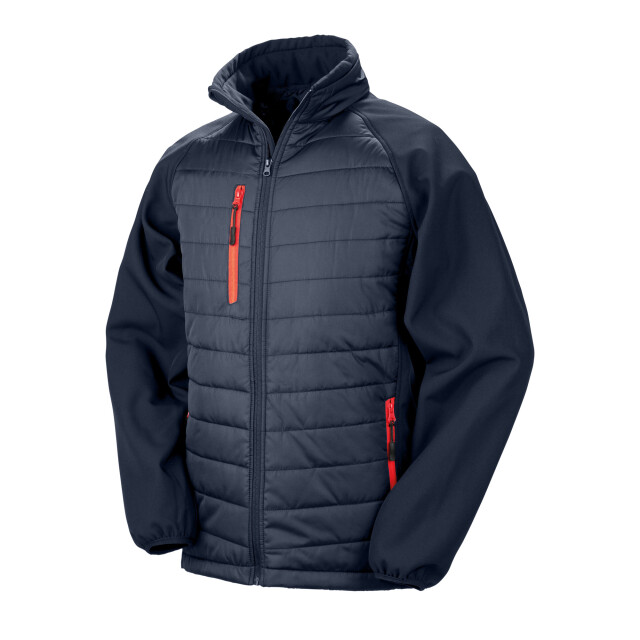 Result Heren compass soft shell jas UTFK3181_navyred large