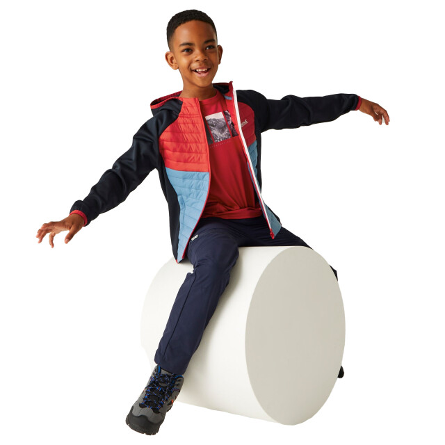 Regatta Kinders/kids kielder viii hybride jas UTRG9921_navydangerredcoronetblue large