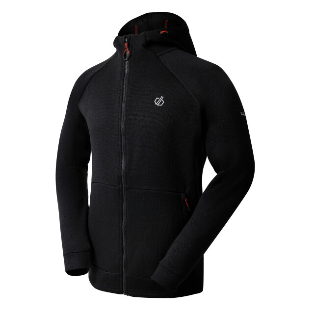 Dare2b Heren shielding fleece hooded jacket UTRG9914_black large