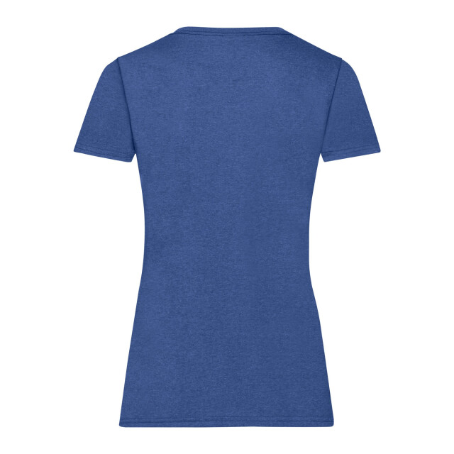 Fruit of the Loom Dames valueweight t-shirt UTLT2472_retroheatherroyal large