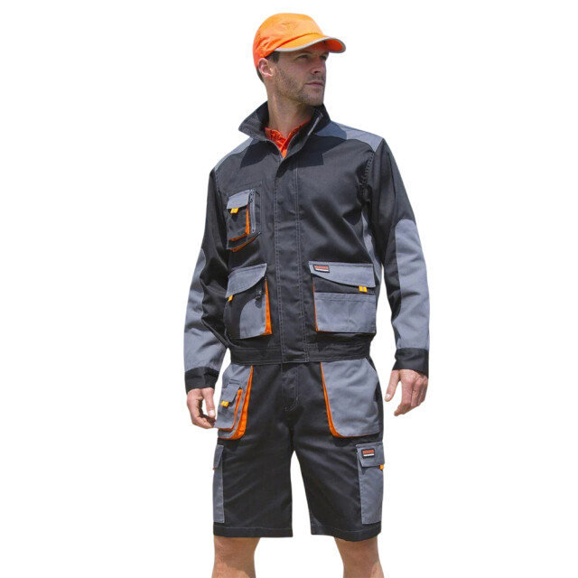 Result Lite jas voor volwassenen UTFK3178_greyblackorange large