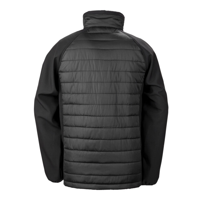 Result Heren compass soft shell jas UTFK3181_blackyellow large