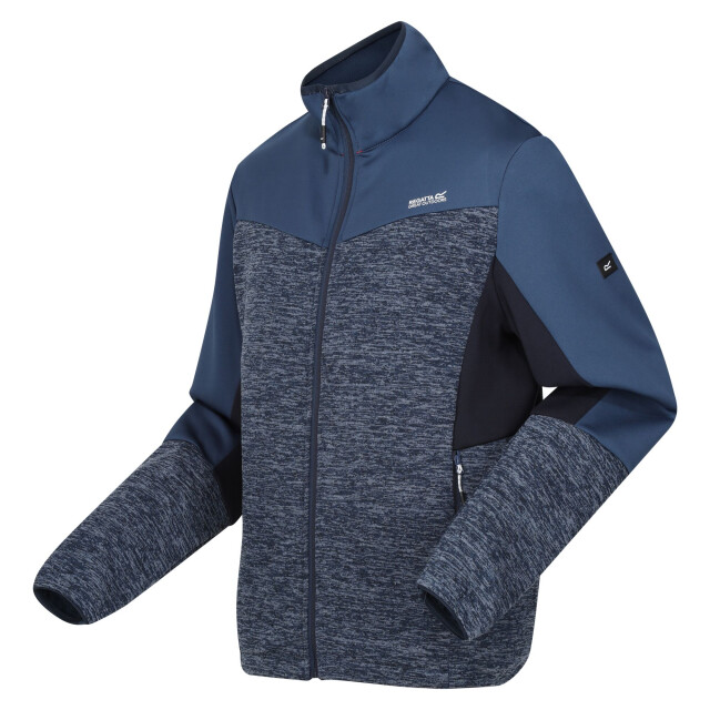 Regatta Heren coladane vi marl full zip fleecejack UTRG9789_moonlightdenimmoonlightdenimmarl large