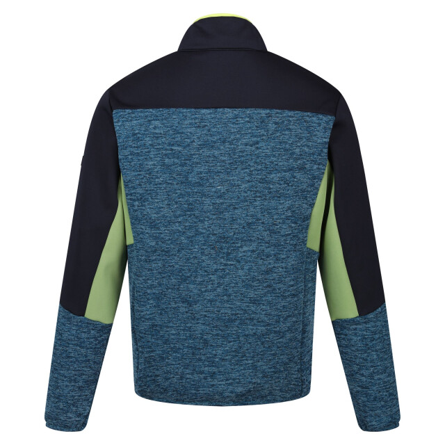 Regatta Heren coladane vi marl full zip fleecejack UTRG9789_moroccanbluenavymarl large