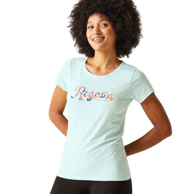 Regatta Dames breezed iv logo t-shirt UTRG9825_bleachedaqua large