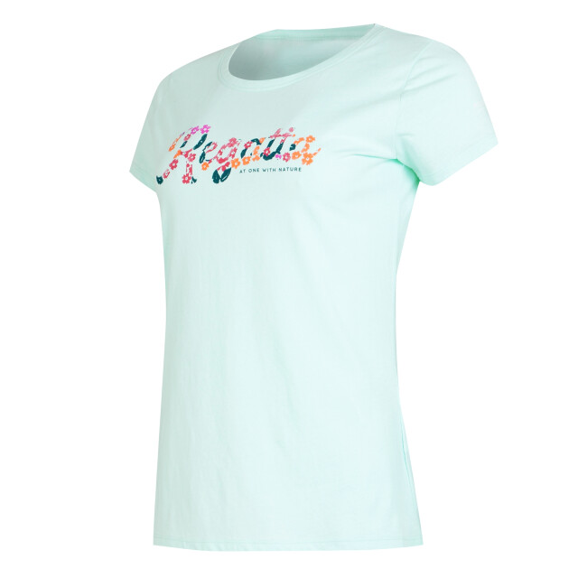 Regatta Dames breezed iv logo t-shirt UTRG9825_bleachedaqua large
