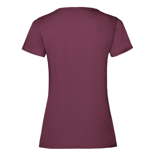 Fruit of the Loom Dames valueweight t-shirt UTLT2472_heatherburgundy large