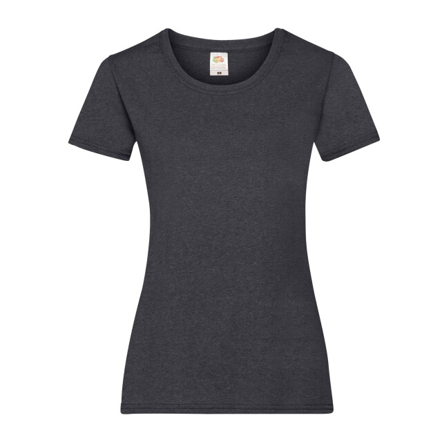 Fruit of the Loom Dames valueweight t-shirt UTFK3173_darkheathergrey large